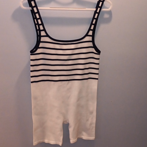 Zara limitless contour collection blue white romper NWT - Picture 3 of 7